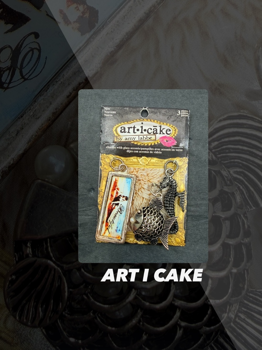 NWT Art I Cake By Amy Labbe Sea Themed Charms